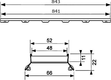  TECE TECEdrainline Plate II 6 009 72 90   