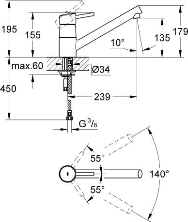  Grohe Concetto 32659DC1   