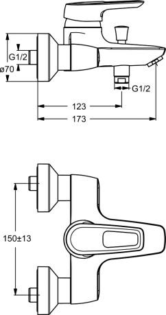  Ideal Standard CeraMix Blue B9490AA    