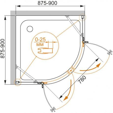   Cezares Crystal-S-R-2-90-C-Cr