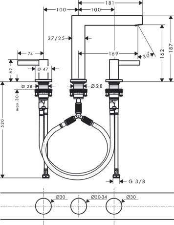  Hansgrohe Finoris 160 76034670  ,  