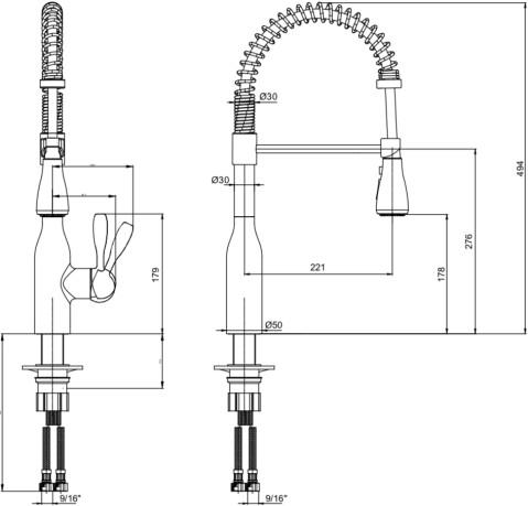  E.C.A. Kitchen Mixers 406218019  ,  