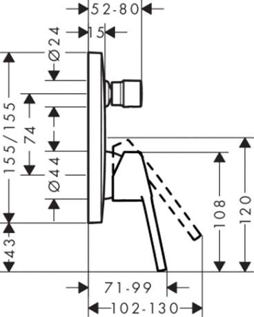  Hansgrohe Logis loop 71264000    