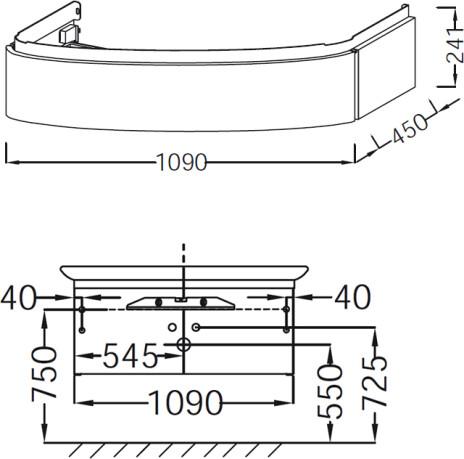    Jacob Delafon Presquile 130  , 1  ( EB1101-G1C)