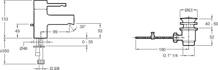  Jacob Delafon Cuff E37301-CP  