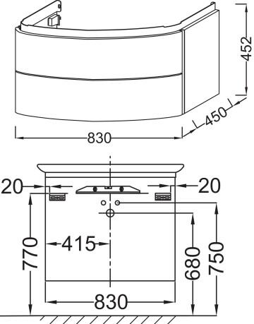    Jacob Delafon Presquile 100 , 2  ( EB1104-V13)