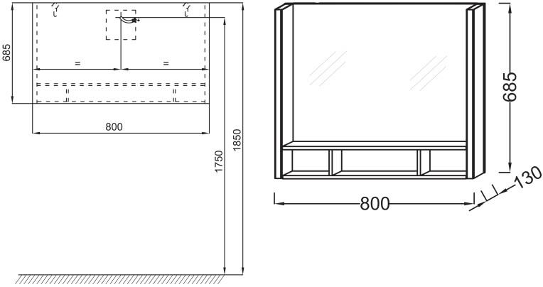    Jacob Delafon Terrace 80   ( EB1186-G1C)