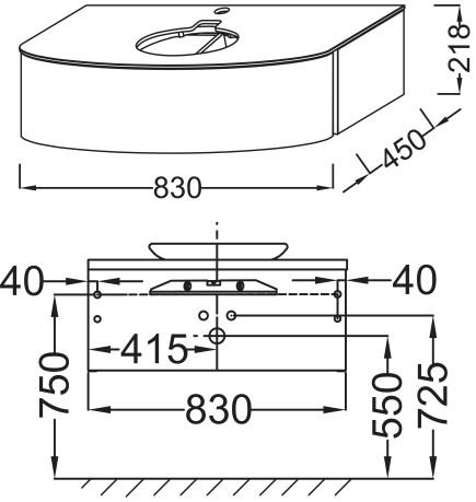    Jacob Delafon Presquile 85 EB1106-G1C  