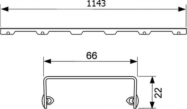  TECE TECEdrainline Quadratum 6 012 50 120  