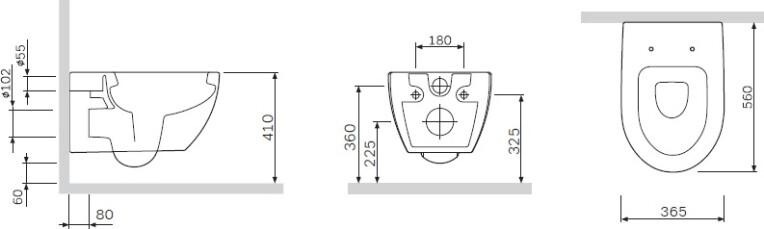   Geberit Duofix Delta 3  1    +  Am.Pm Awe  