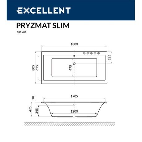  Excellent Pryzmat Slim 180x80 "ULTRA" ()