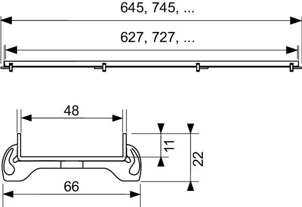    TECEdrainline    "plate", , 700 (600770)