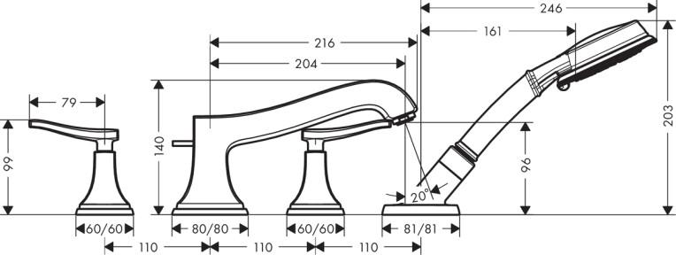  Hansgrohe Metropol Classic 31441000   