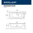  Excellent Oceana Slim 170x75 "LINE" ()